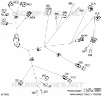 08- ELEKTRISCHER KABELBAUM - CONSOLE WIRING HARNESS - 710008437