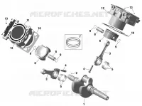 01- ROTAX - CRANKSHAFT, PISTONS AND CYLINDER