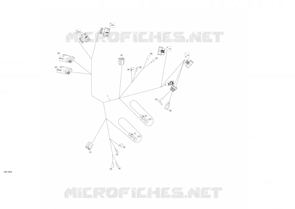 Konsole für elektrische Kabelbäume