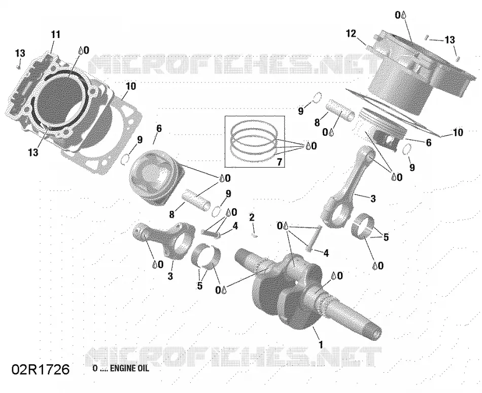 VILEBREQUIN, PISTON ET CYLINDRE - HD8