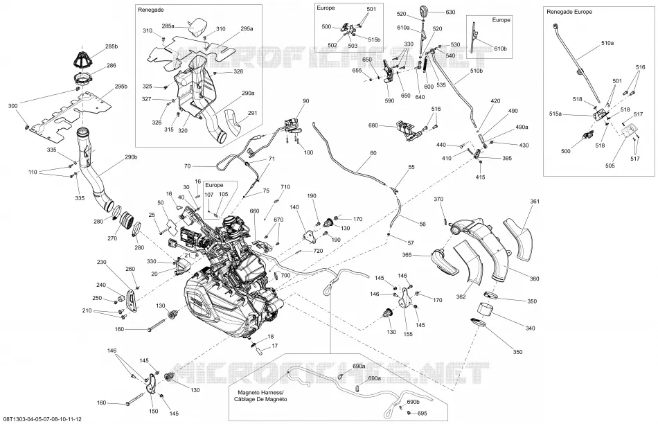 Motor- und MOTORAUFHANGUNG