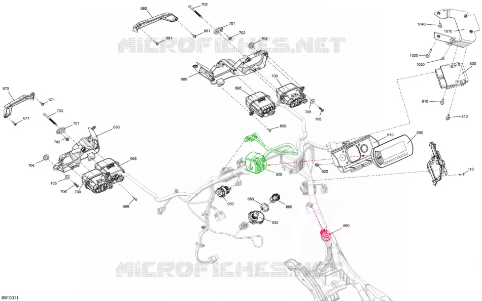 08- ELEKTRISCHER KABELBAUM - FRONT SECTION