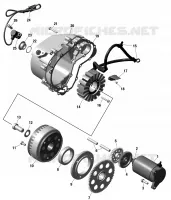 01- ROTAX - MAGNETO AND ELEKTRISCHER KABELBAUM STARTER