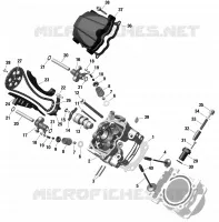 Motor - Zylinderkopf, vorne