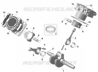 Motor - Kurbelwelle, Kolben und Zylinder