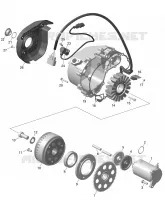 01- ROTAX - MAGNETO AND ELEKTRISCHER KABELBAUM STARTER