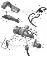 Rotax - Turbolader - Turbo hinten