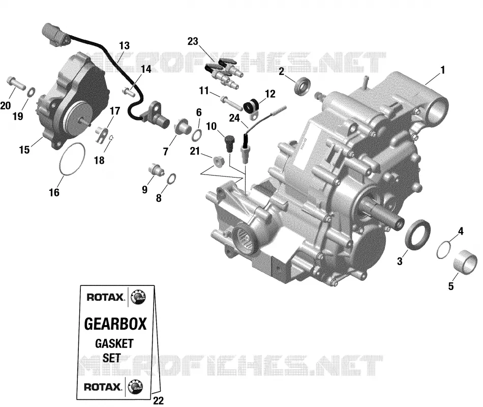 ROTAX - BOîTE DE VITESSES ET COMPOSANTES 420686217