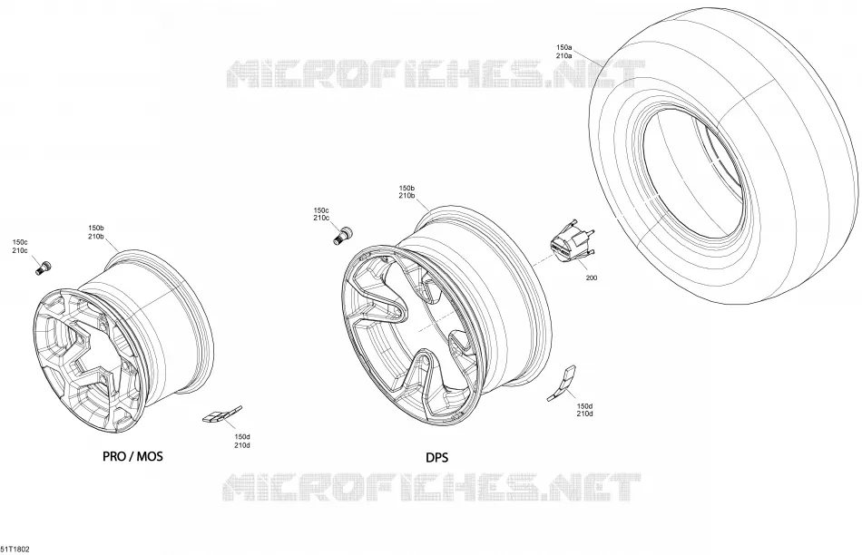 ROUES ET PNEUS OUTLANDER 450 - 570 - ENSEMBLE MOS