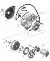 01- ROTAX - MAGNETO AND ELEKTRISCHER KABELBAUM STARTER