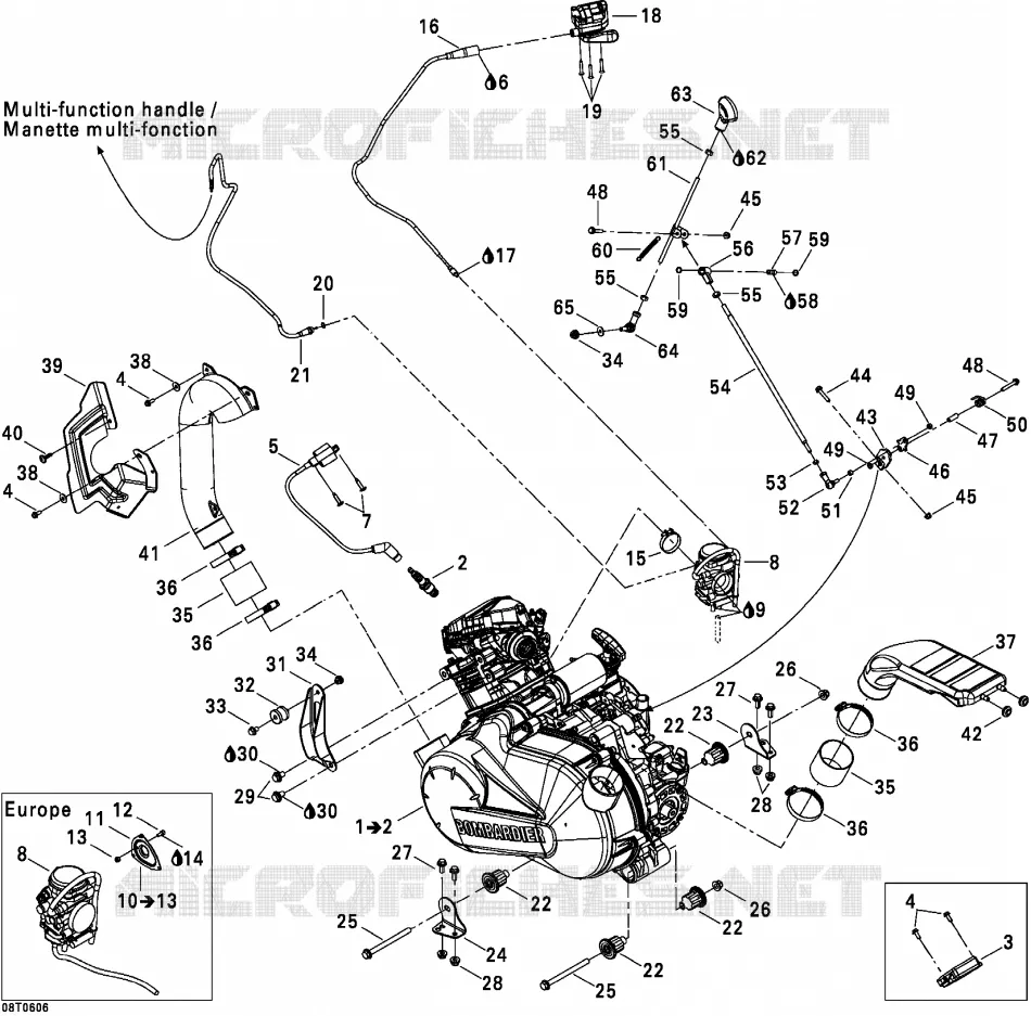 Motor- und MOTORAUFHANGUNG