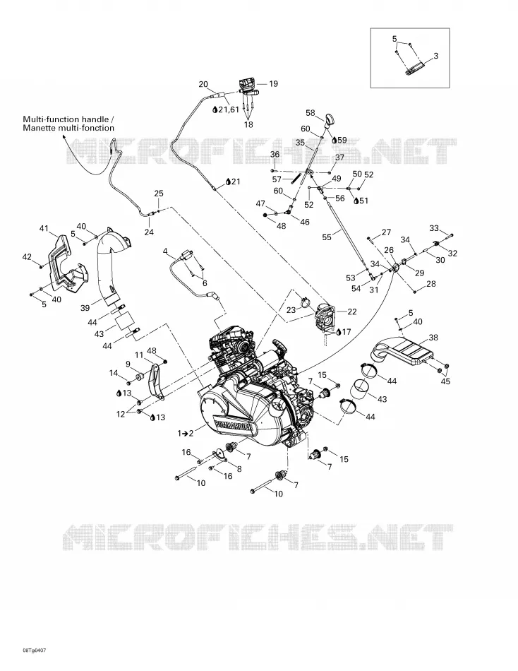 Motor- und MOTORAUFHANGUNG