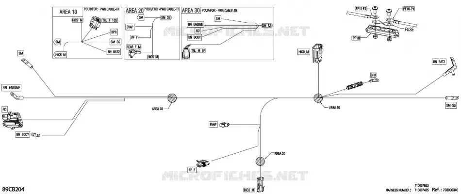 08- ELEKTRISCHER KABELBAUM - WIRING VOLTAGE REGULATOR - 710007653