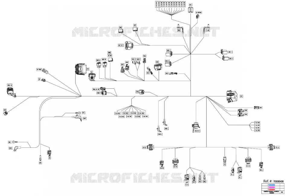 08- ELEKTRISCHER KABELBAUM - MAIN HARNESS - 710008896