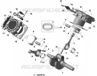 Kurbelwelle, Kolben und Zylinder