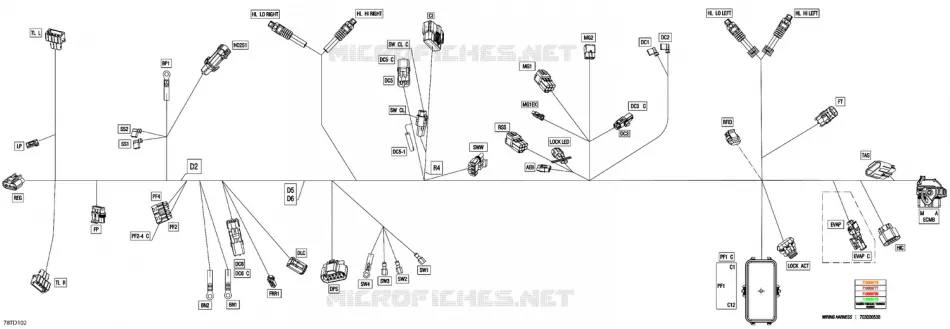 08- ELEKTRISCHER KABELBAUM - MAIN HARNESS - 710009777