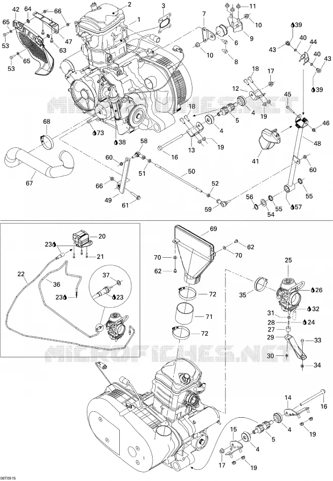 Motor- und MOTORAUFHANGUNG