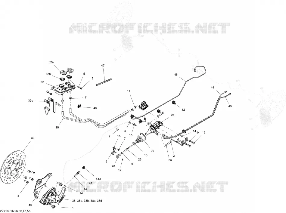Hydraulische Bremse hinten