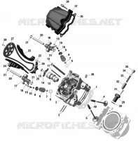 Motor - Zylinderkopf, vorne