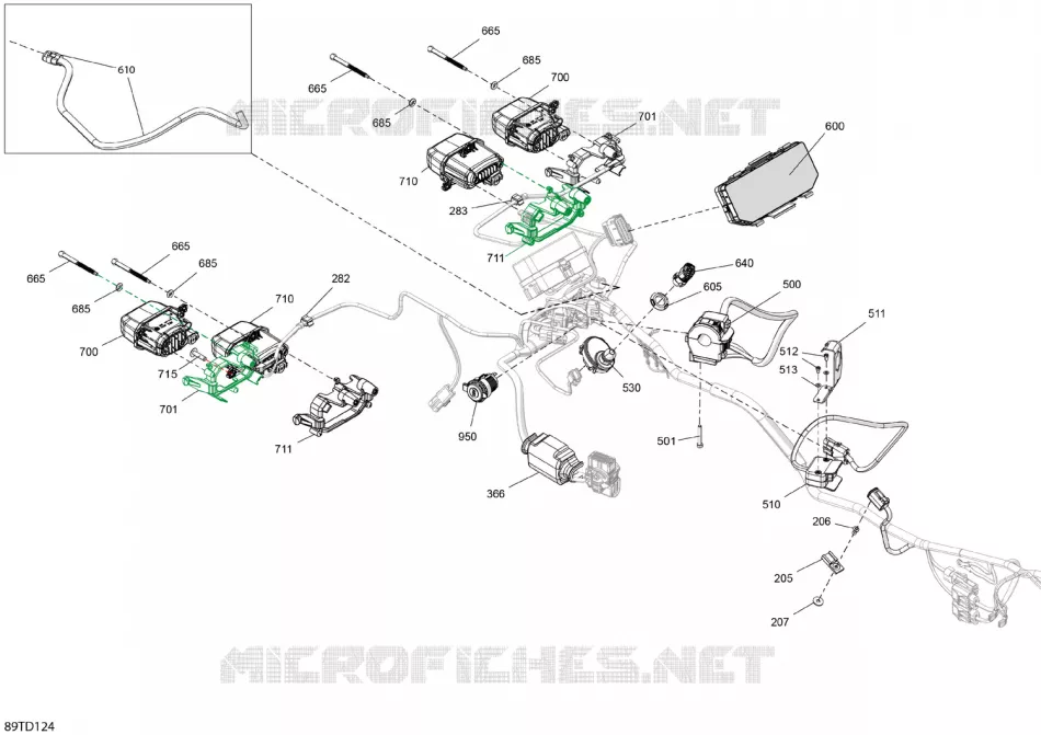 08- ELEKTRISCHER KABELBAUM - FRONT SECTION