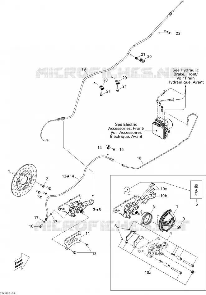 Hydraulische Bremse hinten