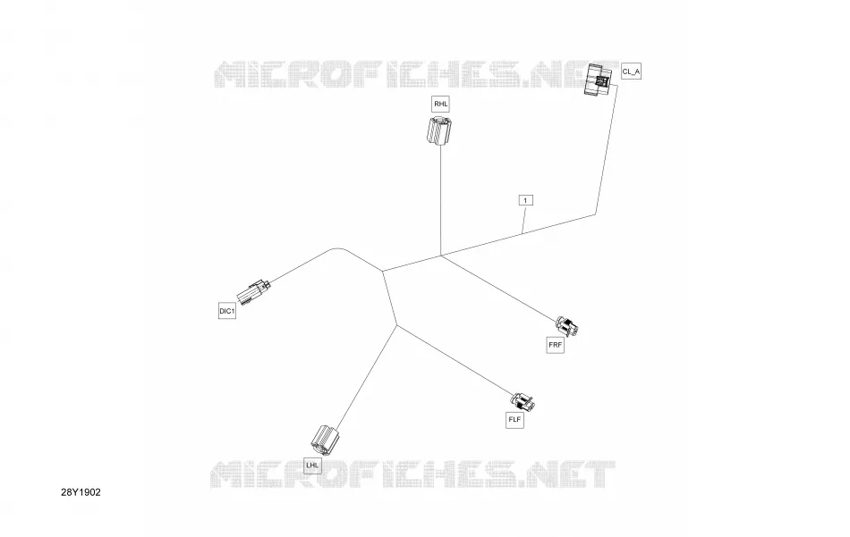 Konsole für elektrische Kabelbäume