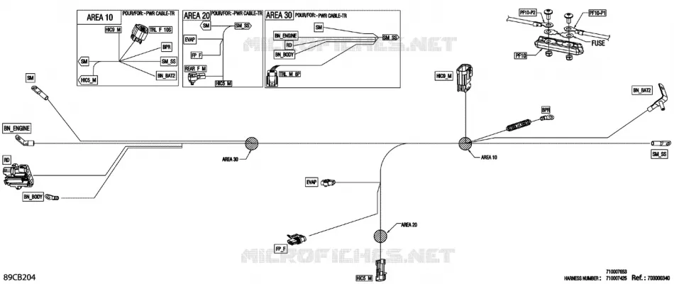 08- ELEKTRISCHER KABELBAUM - VOLTAGE REGULATOR WIRING HARNESS - 710007653