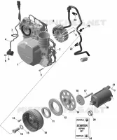 01- ROTAX - MAGNETO AND ELEKTRISCHER KABELBAUM STARTER