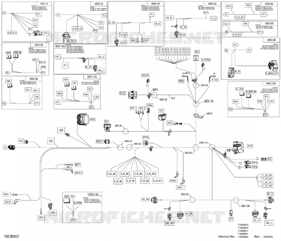 08- ÉLECTRIQUE - CÂBLAGE PRINCIPAL - 710008019