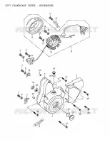 MOTORDECKEL LINKS, LICHTMASCHINE