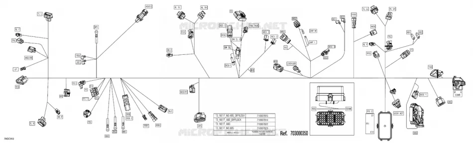 08- ELEKTRISCHER KABELBAUM - MAIN HARNESS - 710009199