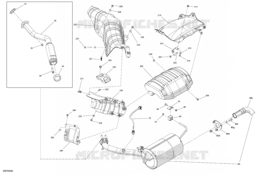 MOTOR - AUSPUFF
