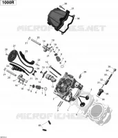 Zylinderkopf, vorne