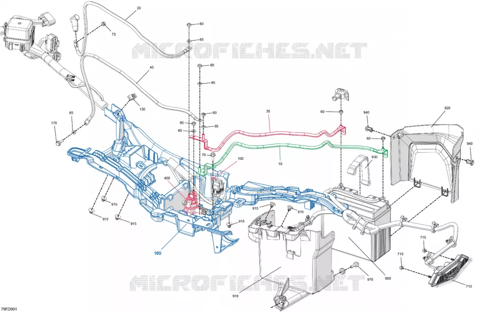 08- ELEKTRISCHER KABELBAUM - REAR SECTION