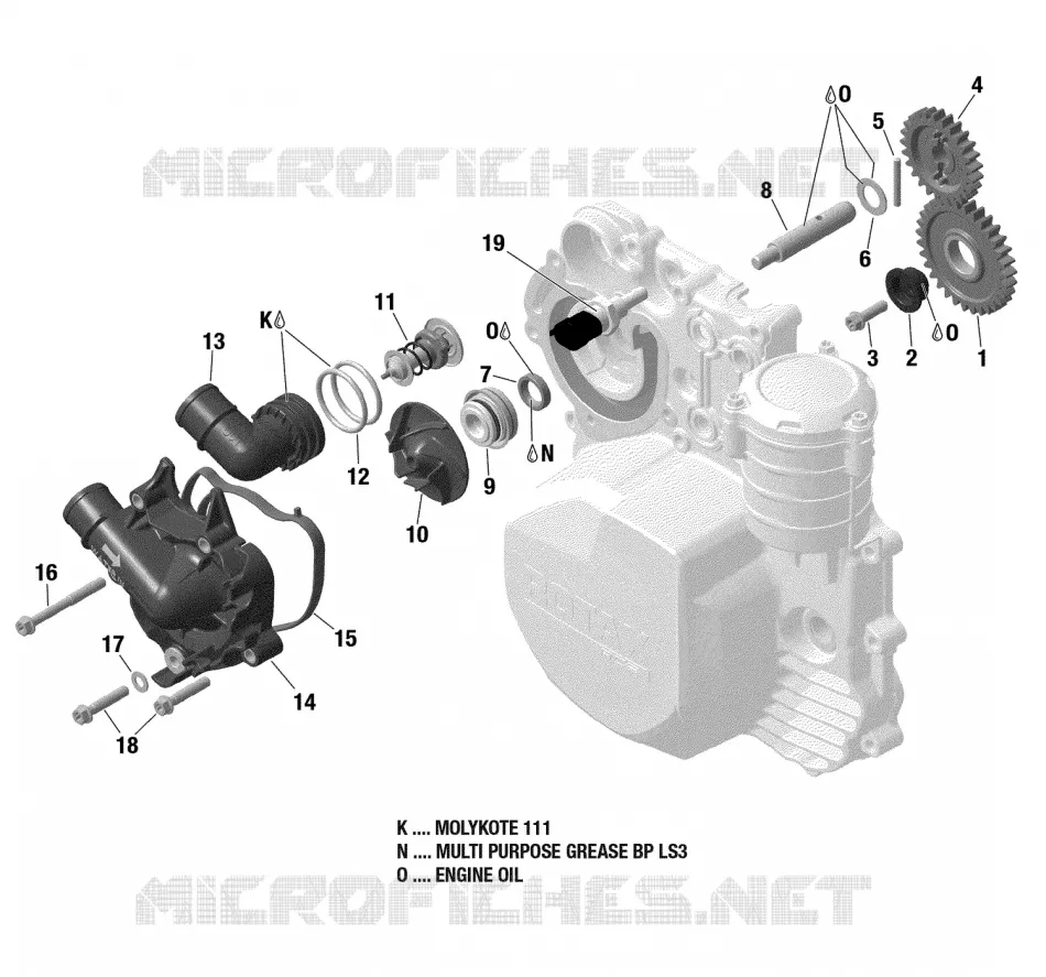 01- ROTAX - REFROIDISSEMENT MOTEUR - 900 ACE