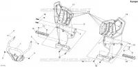 RAHMEN VORNE  BUMPER AND FOOTRESTS NORTH AMERICA, INTERNATIONAL