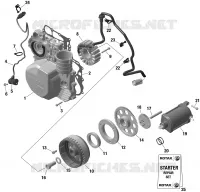 01- ROTAX - MAGNETO AND ELEKTRISCHER KABELBAUM STARTER
