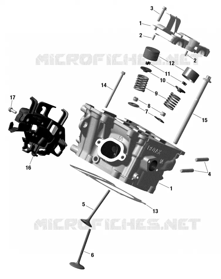 01- ROTAX - CULASSE