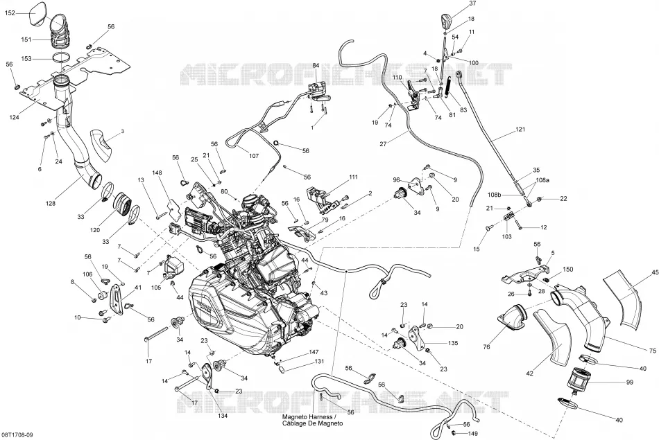 Motor- und MOTORAUFHANGUNG