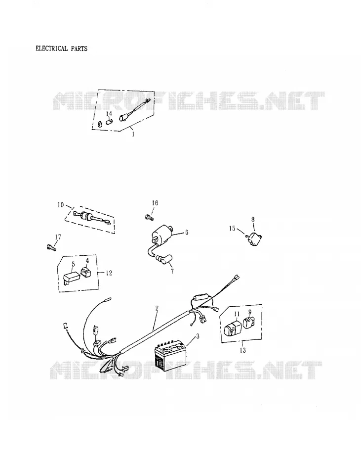 RÜCKLICHT ELEKTRISCHE TEILE