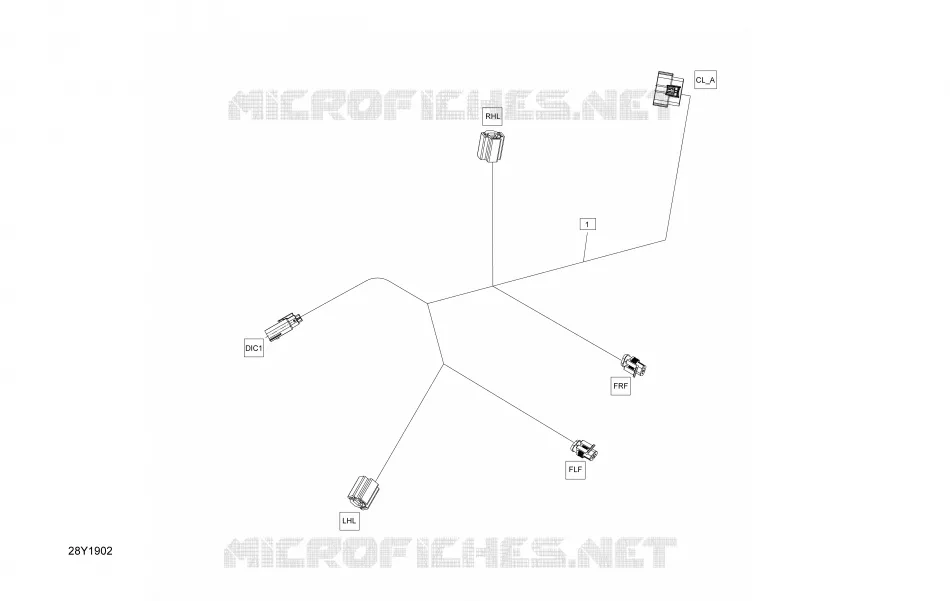 Konsole für elektrische Kabelbäume