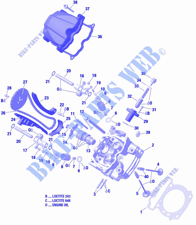 Zylinderkopf, vorne für Can-Am OUTLANDER MAX 6X6 650 T 2021