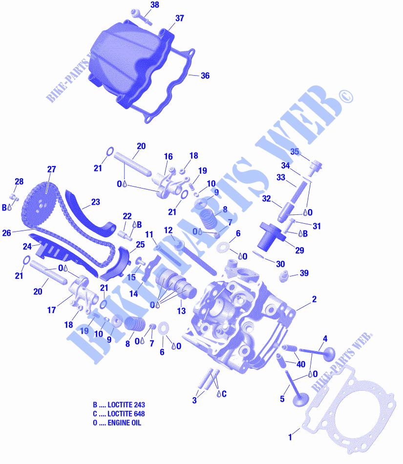 Zylinderkopf, vorne für Can-Am OUTLANDER MAX 650 T 2021