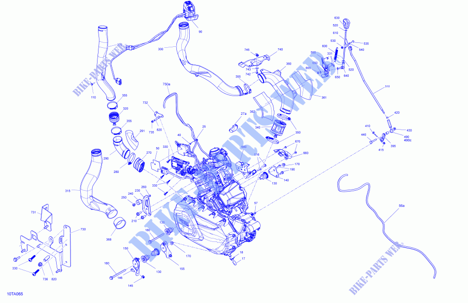 MOTOR für Can-Am RENEGADE X MR 1000R (VISCO-4LOK) 2021