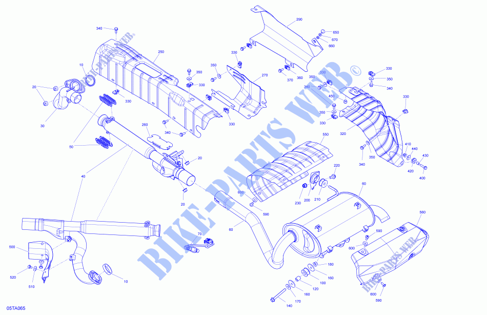 Motor   Auspuff für Can-Am RENEGADE X MR 1000R (VISCO-4LOK) 2021