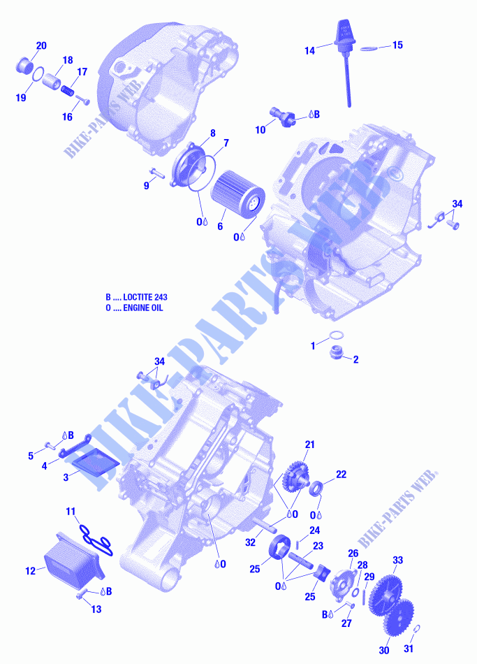Motorschmierung für Can-Am RENEGADE X MR 1000R (VISCO-4LOK) 2021