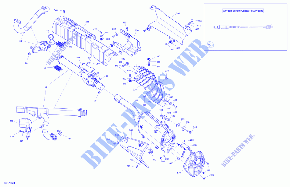 Motor   Auspuff für Can-Am OUTLANDER X MR 650 2021