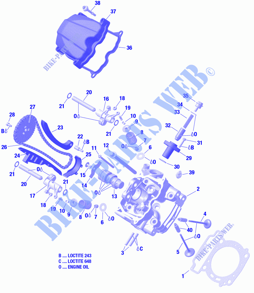 Zylinderkopf, vorne für Can-Am OUTLANDER XU 570 2021