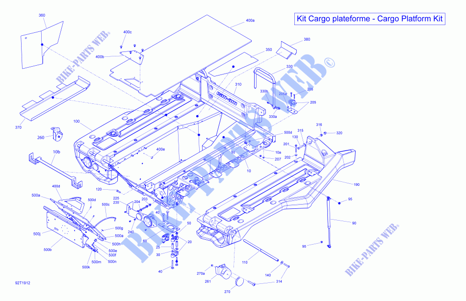 Ladeplattform für Can-Am OUTLANDER MAX 6X6 450 2019