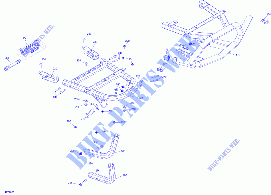 Ladeplattform für Can-Am RENEGADE 650 T3 2018